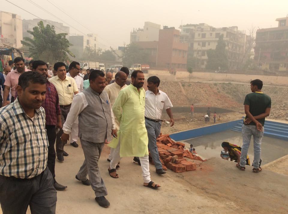 2.11.2016 Visit for beautification of Chhat Ghat in South Delhi
